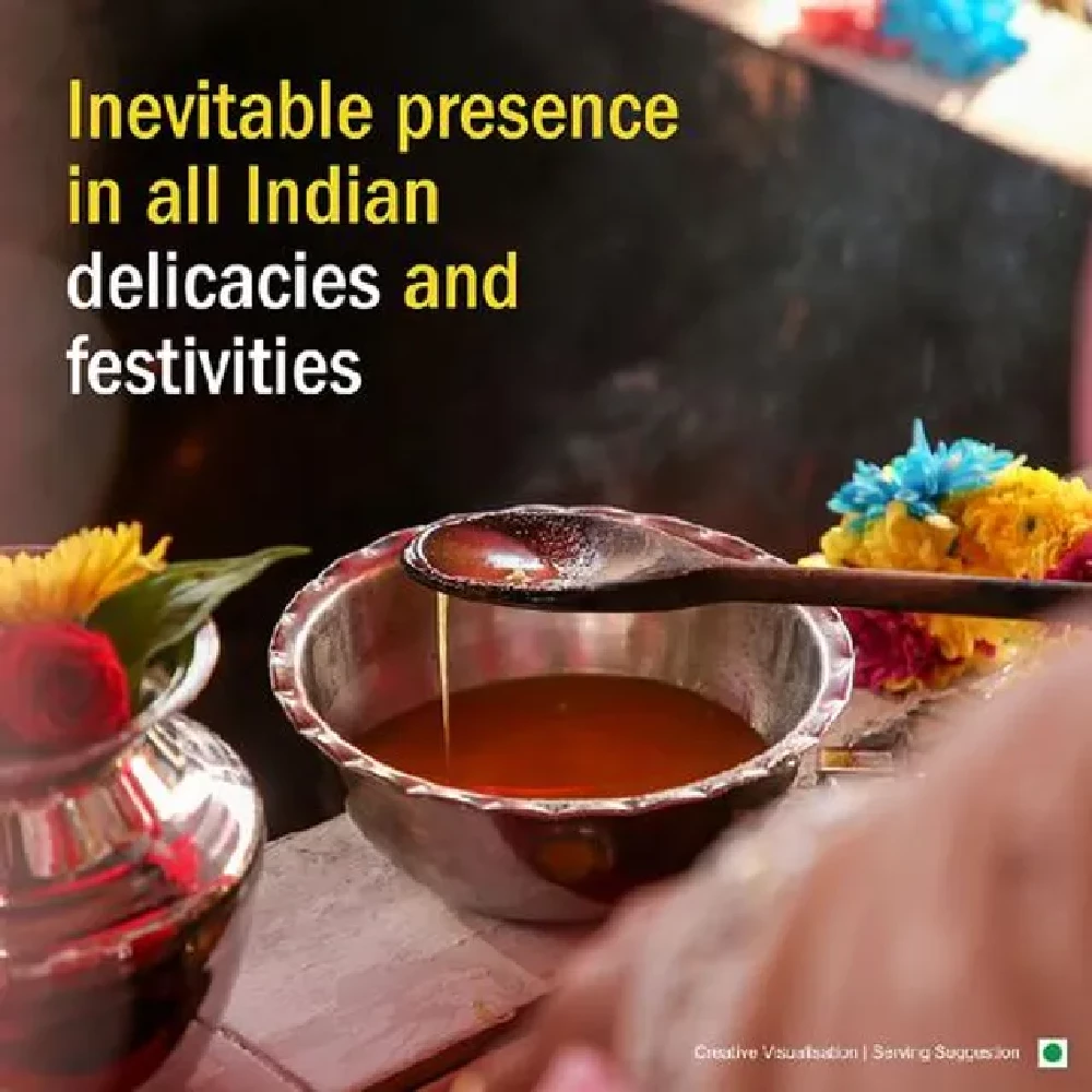 Aashirvaad Svasti Cow Ghee-Tuppa, 1 L Pet Pack-6.webp